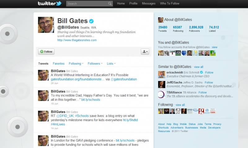 Hacking Bill Gates tweets