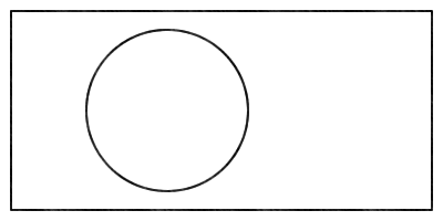Rectangle with one circle