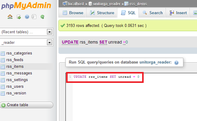 MYSQL command